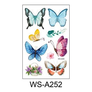 Rocolo Design Dočasné tetování Motýli a květiny 12 x 7,5 cm