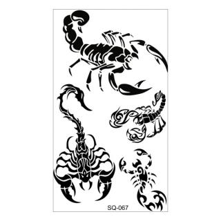 Tattoo World Tetování škorpion tetovací obtisky 10,5 x 6 cm