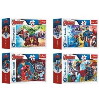 Trefl Minipuzzle Avengers Hrdinové v krabičce 54 dílků