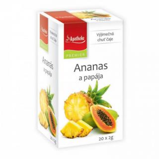 Apotheke PREMIER Ananas a papája čaj 20x2g