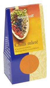 chilli mleté bio, chilli, sonnentor, koření, raw strava, raw food, živá strava