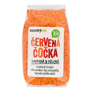 Čočka červená půlená 500 g BIO