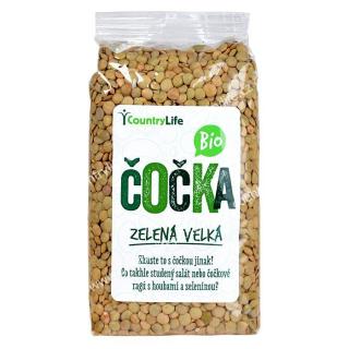 Country life - Čočka zelená velká 500 g BIO