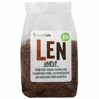 Country life - Len hnědý 300 g BIO