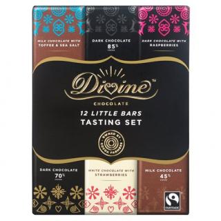 Divine dárkové balení 12 čokolád 6 chutí