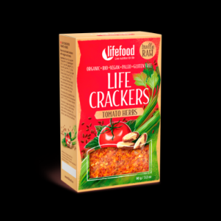 LIFE CRACKERS Rajčatové RAW BIO 90 g CZ