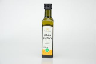 Lněný olej za studena lisovaný 250 ml