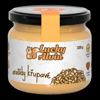 Lucky Alvin - arašídové máslo curnchy 330 g
