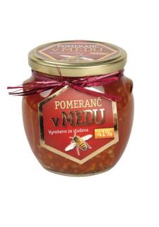 Pomeranč v medu 41 % 620 g