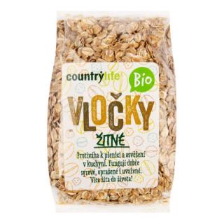 Vločky žitné BIO 250  g COUNTRY LIFE