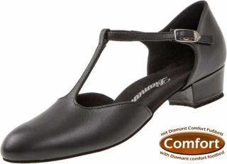 Diamant dámská  taneční obuv standard černá podpatek 4,2 cm