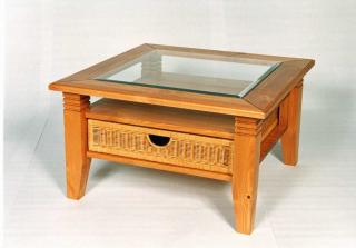 Konferenční stolek Java KOŇAK, 77x45x77 cm