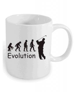 Hrnek evoluce golfista