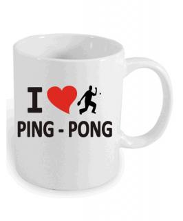 Hrnek i love ping pong