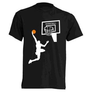 tričko s potiskem basketbalový koš