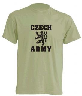 tričko s potiskem Czech army lev