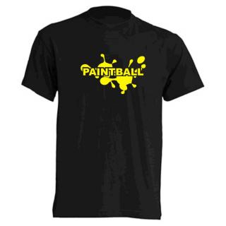 tričko s potiskem paintball flek