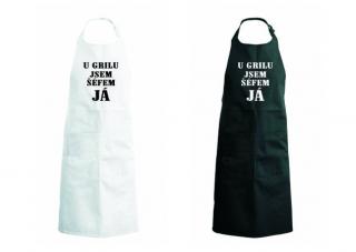 Zástěra s potiskem u grilu