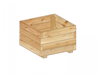 Dřevěný truhlík impregnovaný 40x40 cm
