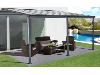 Hliníková pergola 4,96 x 3,00 - černá