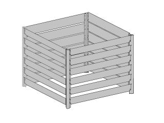 Kovový kompostér 92x92