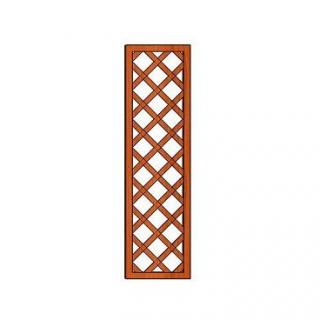Ozdobná dřevěná mříž Pergola 41x180 P