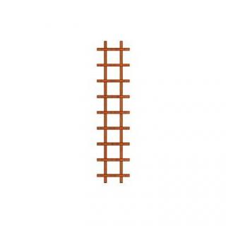 Ozdobná dřevěná mřížka na zeď - Klasik 41x180