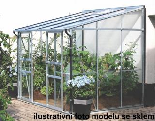 Skleník ke zdi VITAVIA IDA 5200 PC 4 mm stříbrný