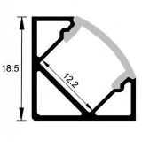 Profil pro LED pásek rohový Angle