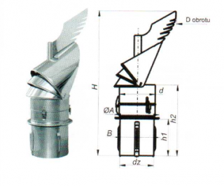 Komínová hlavice do keramického komína pr.150
