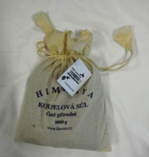 Sůl koupelová lávová černá, 1 kg