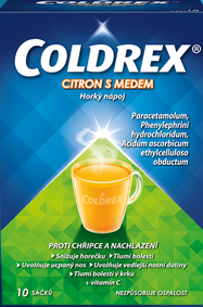 Coldrex horký nápoj Citron s medem 10ks sáčky