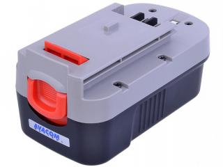 BLACK &amp; DECKER A1718 Ni-MH 18V 3000mAh, články PANASONIC