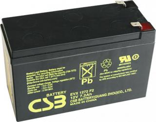 CSB 12V 7,2Ah olověný akumulátor DeepCycle AGM F2 (EVX1272F2)