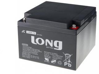 Long 12V 24Ah olověný akumulátor DeepCycle GEL F3 (LG24-12)