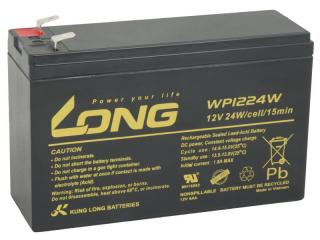 Long 12V 6Ah olověný akumulátor HighRate F2 (WP1224W)