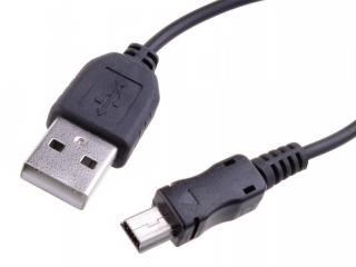 Nabíjecí USB kabel pro telefony a navigace s konektorem mini-USB (22cm)