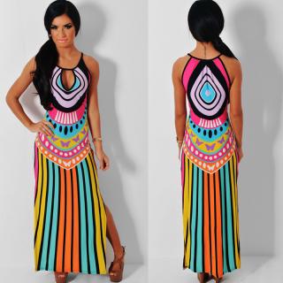 Letní šaty dlouhé BOHO - NO1