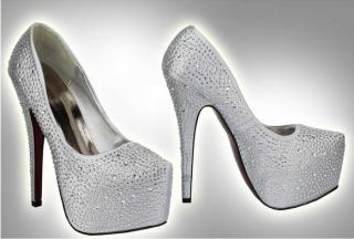 Luxusní boty 107 - stříbrné