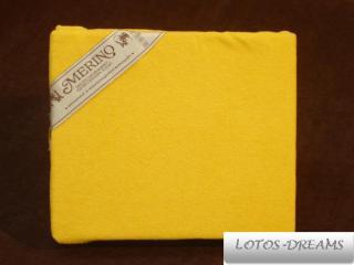 Prostěradlo froté 180x200 - barva žlutá žloutek