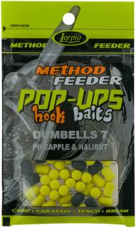 Lorpio Dumbells Pop-Ups Hook Baits Pineapple &amp; Halibut 15g