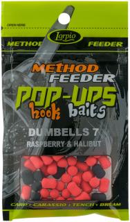 Lorpio Dumbells Pop-Ups Hook Baits Raspberry &amp; Halibut 15g