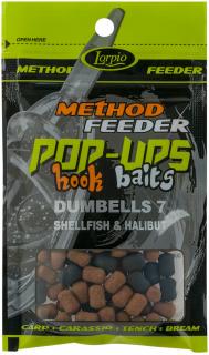 Lorpio Dumbells Pop-Ups Hook Baits Shellfish &amp; Halibut 15g