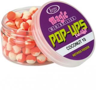 Lorpio Mini Boilies Magic Pop-Ups (Dvě Barvy) Kokos 10mm 50g