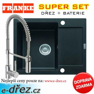 SET FRANKE MRG 611-62 ONYX+baterie SWEET s pružinou