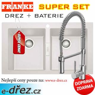 SET FRANKE SID 620 bílá  + baterie SWEET s pružinou