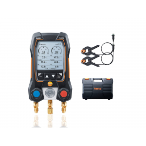Testo 550s základní sada - Chytrý digitální servisní přístroj s kabelovými klešťovými teplotními sondami