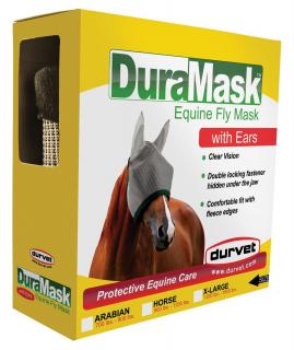 Kvalitní nerozbitná maska proti hmyzu pro koně Duramask s ušima firmy Durvet