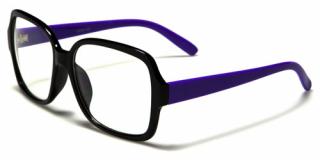 Dámské modré brýle s čirými skly Nerd NERD021h