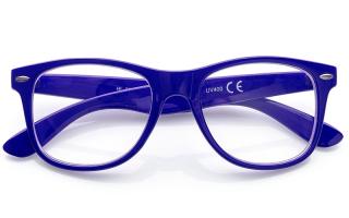 Nedioptrické modré čiré brýle BN0048
